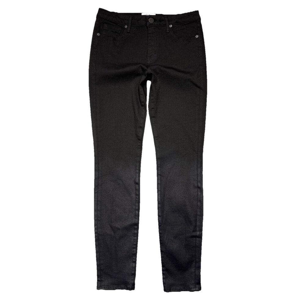 PS Parker Smith Skinny Jeans 29 (29x29) Black Modal Blend Stretch Coated Womens